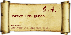 Oszter Adelgunda névjegykártya